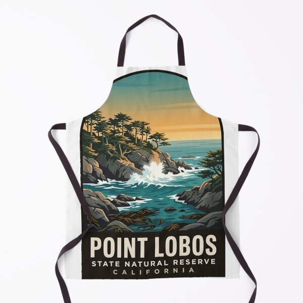 Item preview, Point Lobos State Natural Reserve Vintage WPA Travel Badge Sticker designed and sold by DetourDgn.