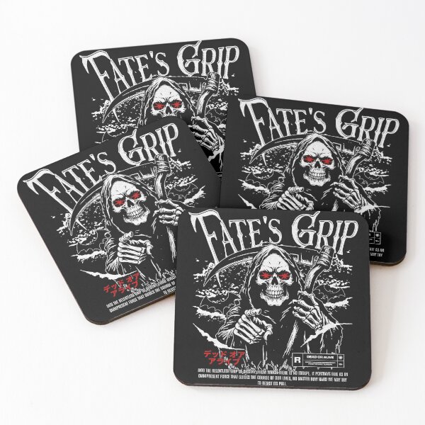 Item preview, Fate's Grip Grim Reaper T-Shirt | Dead Or Alive Graphic Tee | Gothic Skeleton Scythe Shirt designed and sold by vec4u.