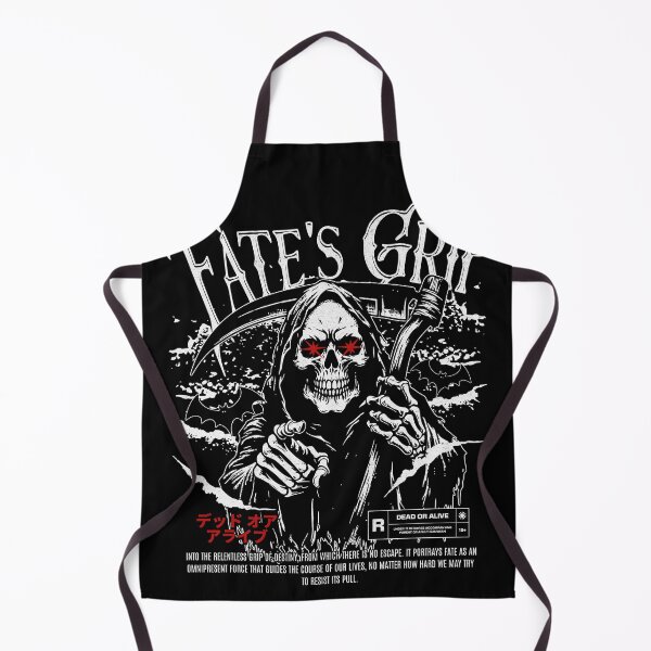 Item preview, Fate's Grip Grim Reaper T-Shirt | Dead Or Alive Graphic Tee | Gothic Skeleton Scythe Shirt designed and sold by baretyas.