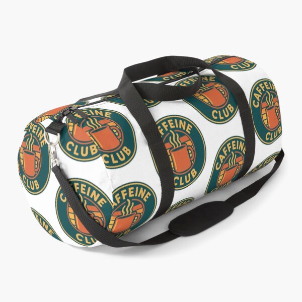 Item preview, Caffeine Club Orange Mug Retro Badge  Vintage Coffee Addict Sticker designed and sold by jeremyahgrau.