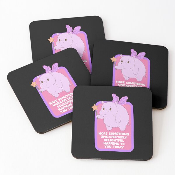 Item preview, Wishing Hippo with Fairy Wings Positive Message designed and sold by CYNTHTHOMPSON.