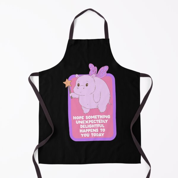 Item preview, Wishing Hippo with Fairy Wings Positive Message designed and sold by CYNTHTHOMPSON.