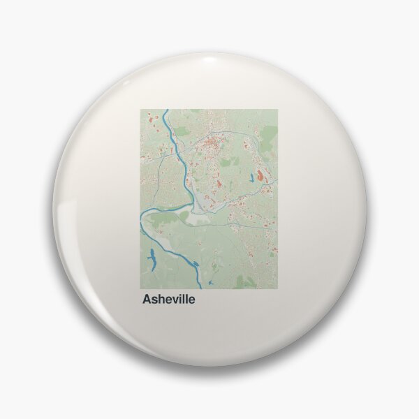 Item preview, Asheville Minimalistic Map Art designed and sold by MapsNerd.