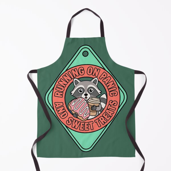 Item preview, Panic And Sweet Treats Raccoon Motel Badge designed and sold by DripCultureLab.
