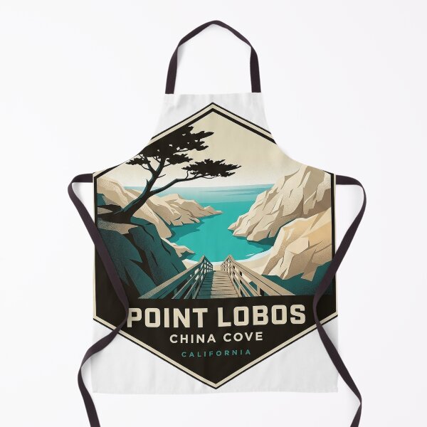 Item preview, China Cove Point Lobos Turquoise Water Badge Sticker designed and sold by DetourDgn.