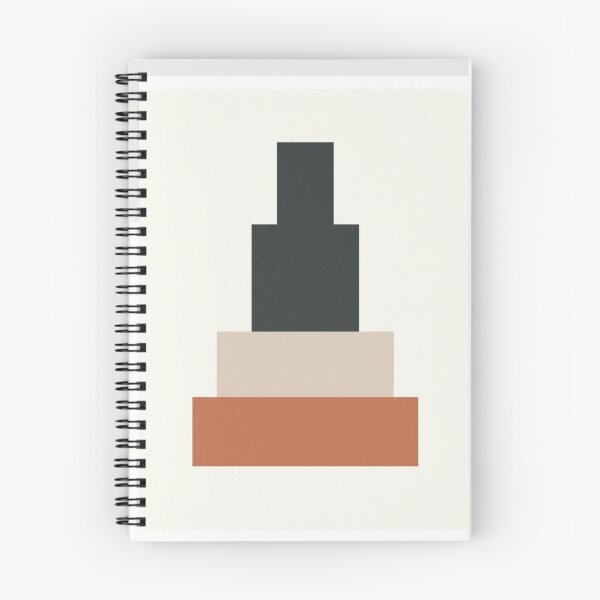 Item preview, Stacked Block Study | Minimalist Mid-Century Geometric Art designed and sold by Zaramodo.