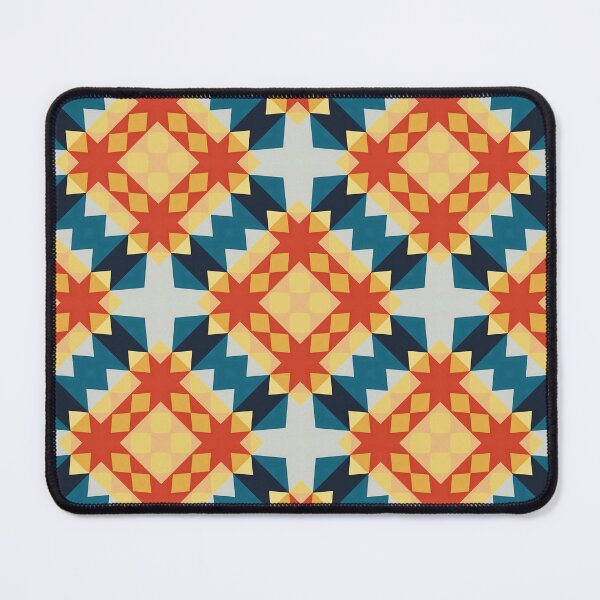 Item preview, Geometric pattern with red, yellow, and blue shapes designed and sold by PenguinWinter.