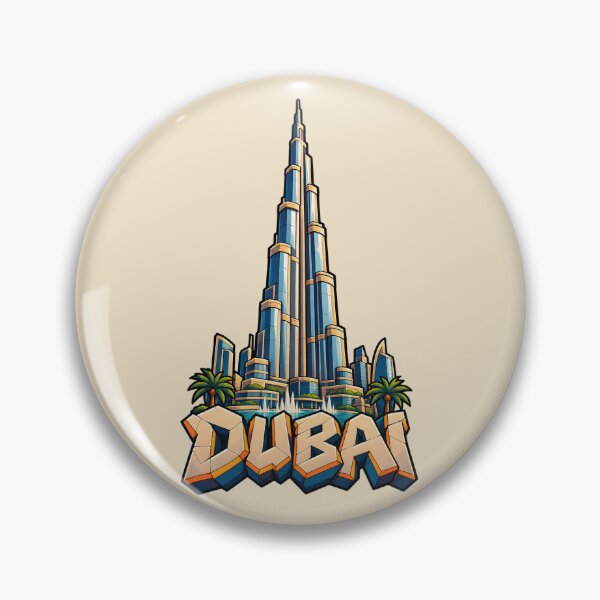 Item preview, Burj Khalifa Dubai – Modern UAE Landmark Travel Illustration designed and sold by Leeded.