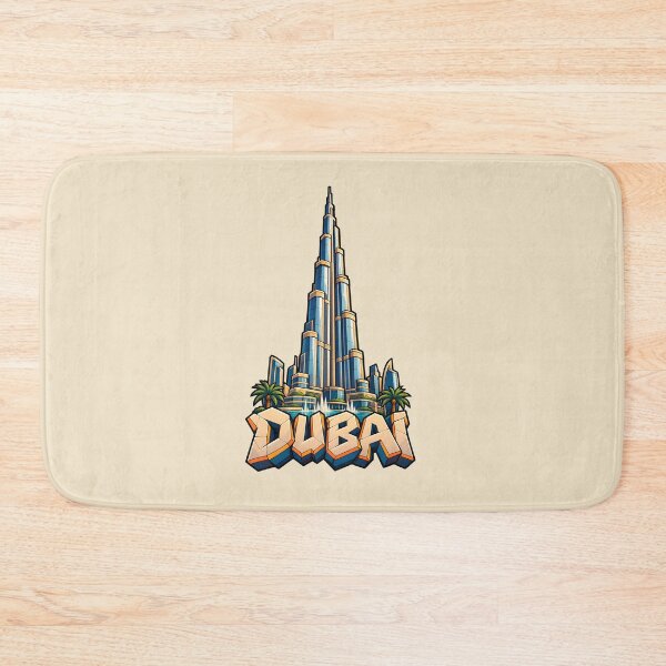 Artikelvorschau, Burj Khalifa Dubai – Modernes Wahrzeichen der VAE – Reiseillustration entworfen und verkauft von Leeded.