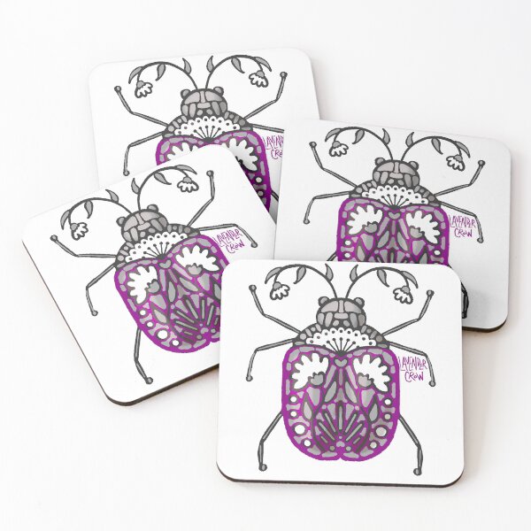 Item preview, Subtle Asexual Pride Beetle designed and sold by LavenderCrowYYC.