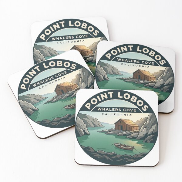 Item preview, Whalers Cove Point Lobos Circular Travel Badge Sticker designed and sold by DetourDgn.