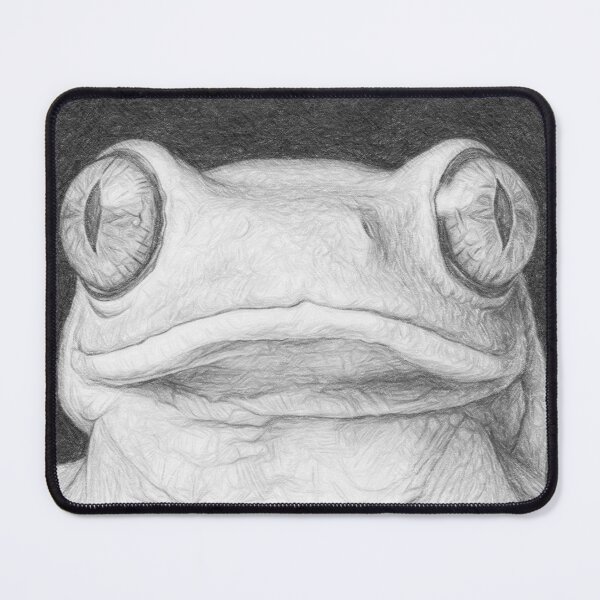 Item preview, Tree Frog Pencil Sketch Portrait Black and White Amphibian Drawing Art Print designed and sold by Leon Woods Pencil Art.