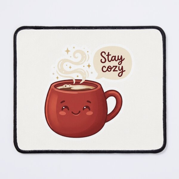 Item preview, Stay Cozy Kawaii Mug designed and sold by Cerys-GS.