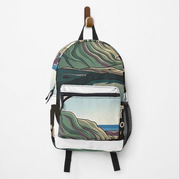 Item preview, Weston Beach Point Lobos Jade Rock Art Deco Sticker designed and sold by DetourDgn.