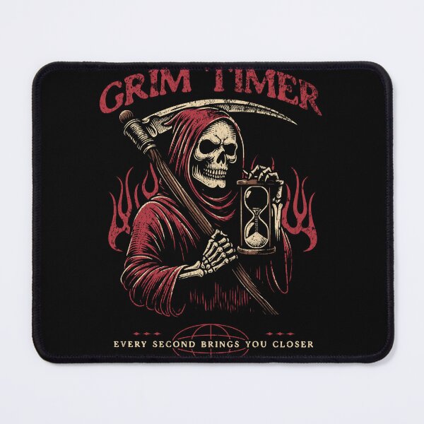 Item preview, Grim Timer Hourglass Reaper T-Shirt | Every Second Closer Graphic Tee | Dark Vintage Gothic Shirt designed and sold by vec4u.