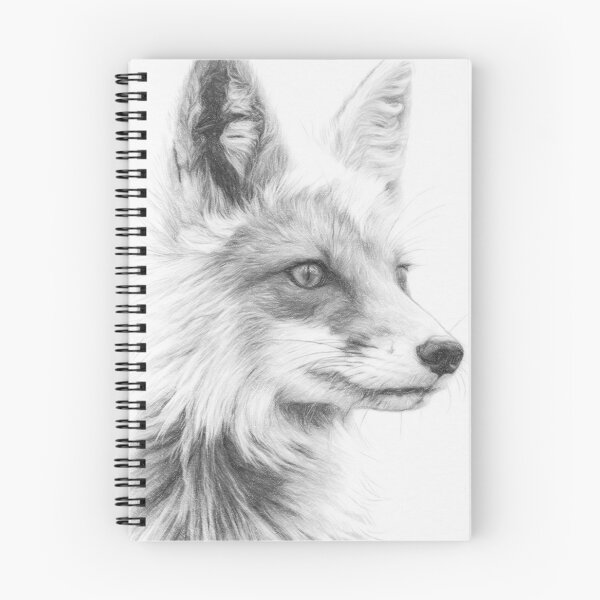 Item preview, Fox Pencil Sketch Portrait Black and White Wildlife Drawing Art Print designed and sold by Leon Woods Pencil Art.