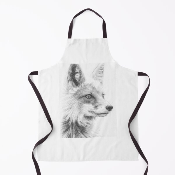 Item preview, Fox Pencil Sketch Portrait Black and White Wildlife Drawing Art Print designed and sold by Leon Woods Pencil Art.