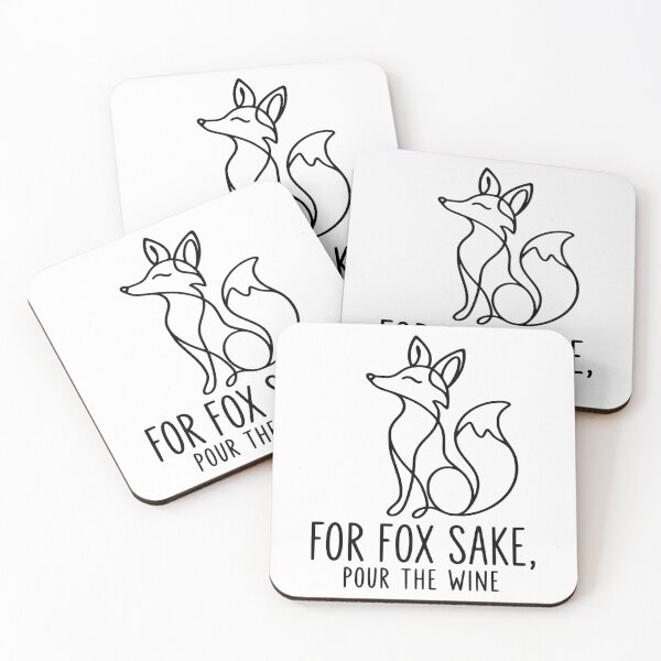 Item preview, For Fox Sake Pour The Wine – Funny Minimalist Fox Design designed and sold by JansenGS.