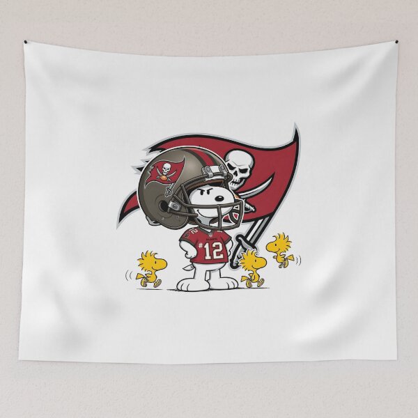 Item preview,  Snoopy And Woodstock Tampa Bay Buccaneers Football Fan Game Day designed and sold by DamianRoy88.