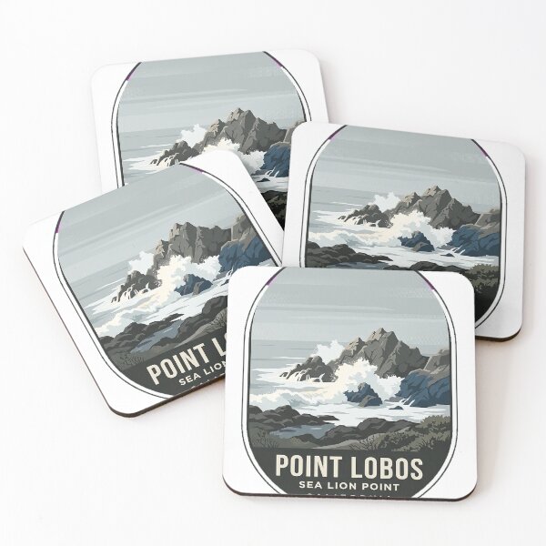 Item preview, Sea Lion Point Point Lobos Vintage Surf Badge Sticker designed and sold by DetourDgn.