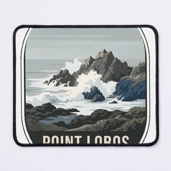 Item preview, Sea Lion Point Point Lobos Vintage Surf Badge Sticker designed and sold by DetourDgn.