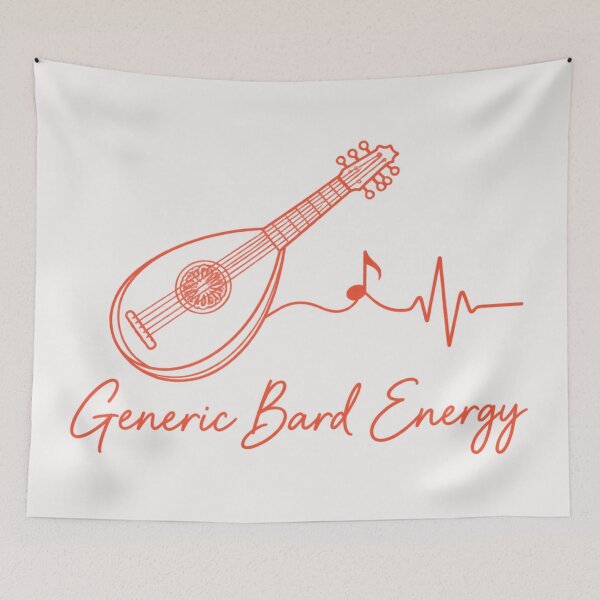 Item preview, Generic Bard Energy Lute Line Heartbeat designed and sold by Yellowriversss.