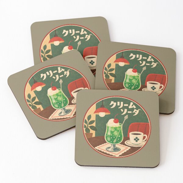 Item preview, Retro Kissaten Cream Soda – Japanese Vintage Café designed and sold by mellow-koko.