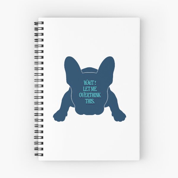 Item preview, Let me overthink this french Bulldog silhouette designed and sold by Anne Londez Studio.