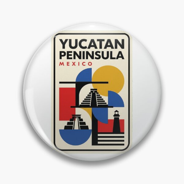 Item preview, Retro Yucatan Peninsula Bauhaus Geometric Skyline designed and sold by k3rstman1.