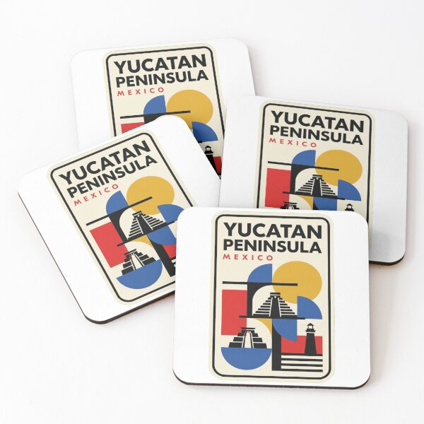Item preview, Retro Yucatan Peninsula Bauhaus Geometric Skyline designed and sold by k3rstman1.