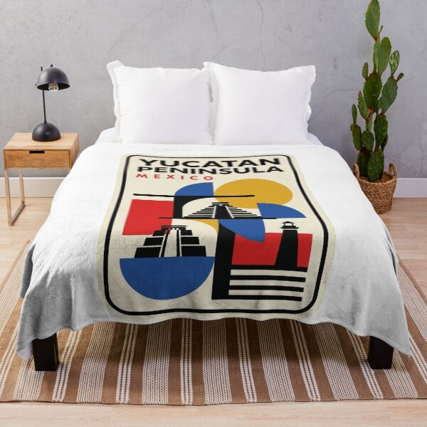 Item preview, Retro Yucatan Peninsula Bauhaus Geometric Skyline designed and sold by k3rstman1.