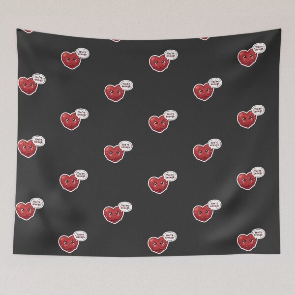 Item preview, You’re Enough Kawaii Heart Sticker designed and sold by Cerys-GS.