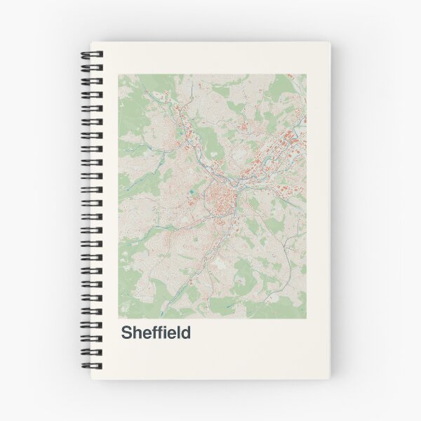 Item preview, Sheffield Minimalistic Map Art designed and sold by MapsNerd.