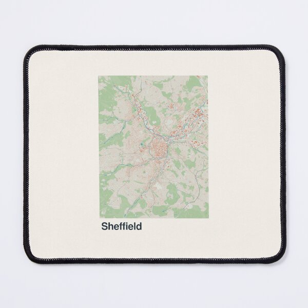 Item preview, Sheffield Minimalistic Map Art designed and sold by MapsNerd.