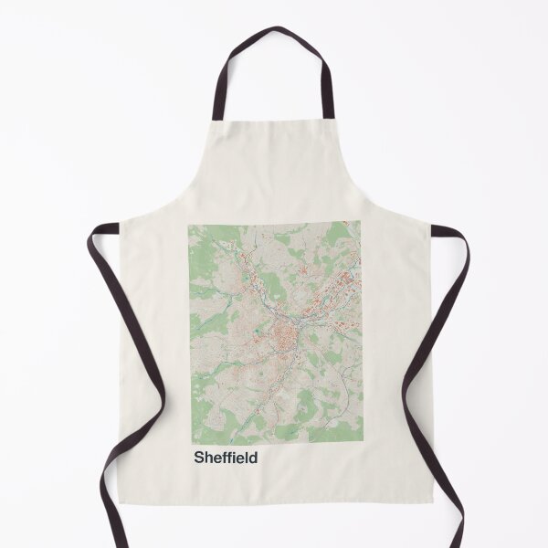 Item preview, Sheffield Minimalistic Map Art designed and sold by MapsNerd.