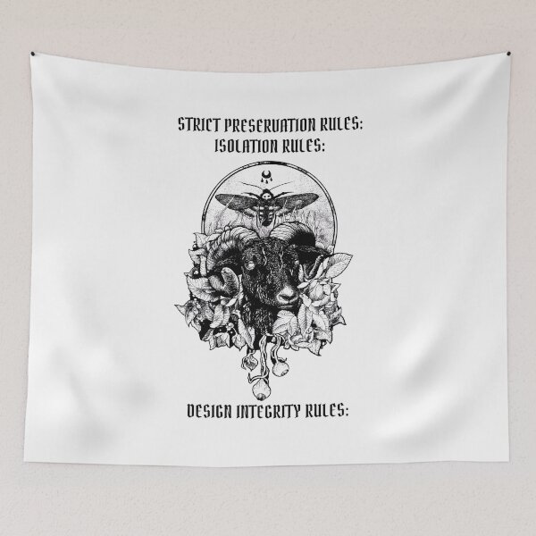 Item preview, Gothic Ram Moth Skull Rose Occult Adornment designed and sold by KEIDIMATURCHIE.