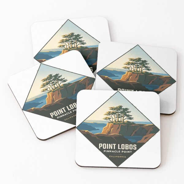 Item preview, Pinnacle Point Point Lobos Golden Hour Diamond Badge Sticker designed and sold by DetourDgn.