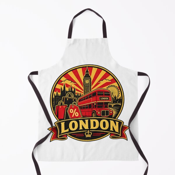Artikelvorschau, London Black Friday Shirt – Retro Doppeldeckerbus-Einkaufsabzeichen entworfen und verkauft von Globalcitytees.