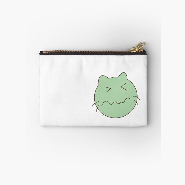 Item preview, Cute Hand Drawn Green Cat Emoji designed and sold by Porpor Artwork.