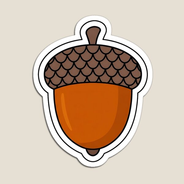 Item preview, Bellota madura de otoño - Pegatina minimalista de bosque otoñal designed and sold by SimpleP.