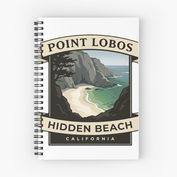 Item preview, Hidden Beach Sand Hill Cove Point Lobos Plaque Sticker designed and sold by DetourDgn.