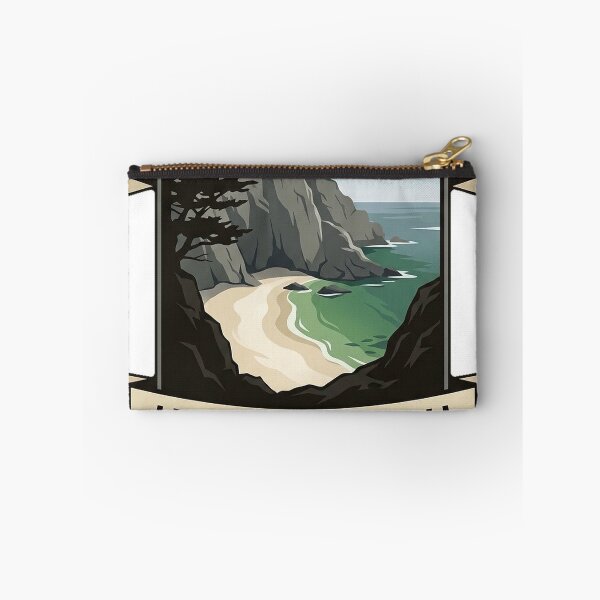 Item preview, Hidden Beach Sand Hill Cove Point Lobos Plaque Sticker designed and sold by DetourDgn.