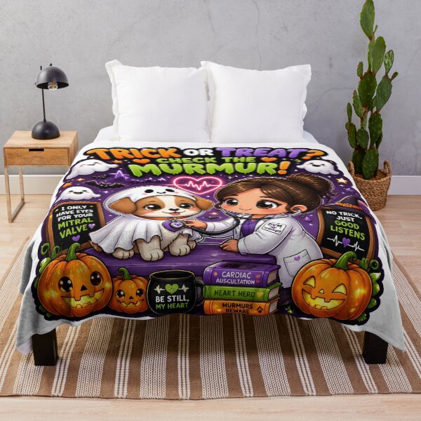 Item preview, Trick or Treat? Check the Murmur! – Funny Veterinary Cardiology Halloween designed and sold by Bettybee00.