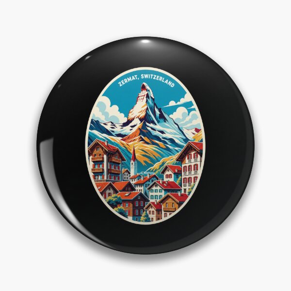 Item preview, The Matterhorn In Zermatt Vintage Switzerland designed and sold by BeckhamI-ngram.