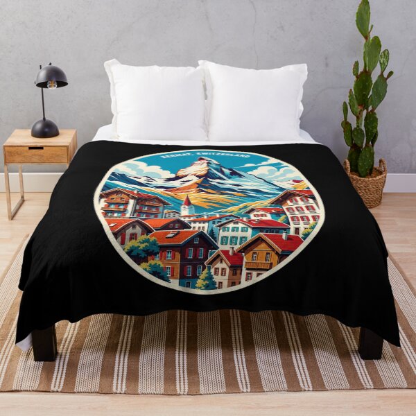 Item preview, The Matterhorn In Zermatt Vintage Switzerland designed and sold by BeckhamI-ngram.