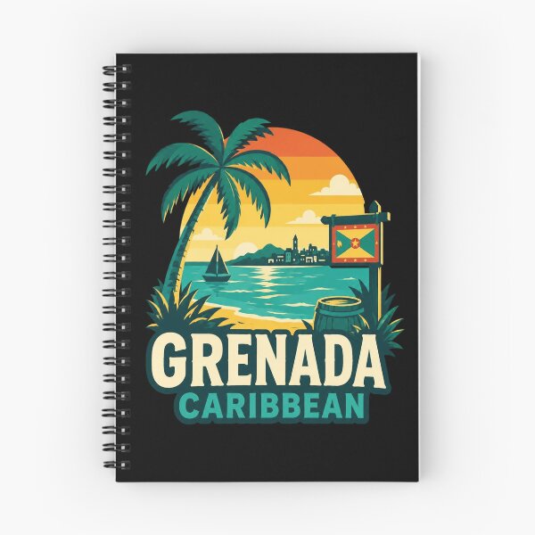 Item preview, Grenada Caribbean Retro Travel Tropical Island designed and sold by BarnettemarArts.