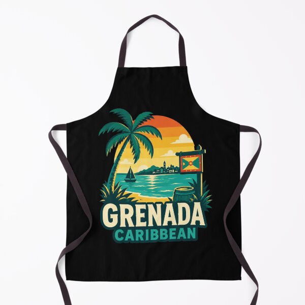 Item preview, Grenada Caribbean Retro Travel Tropical Island designed and sold by BarnettemarArts.