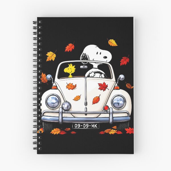 Item preview, Snoopy Driving Car Autumn Leaves  designed and sold by Niykos570.