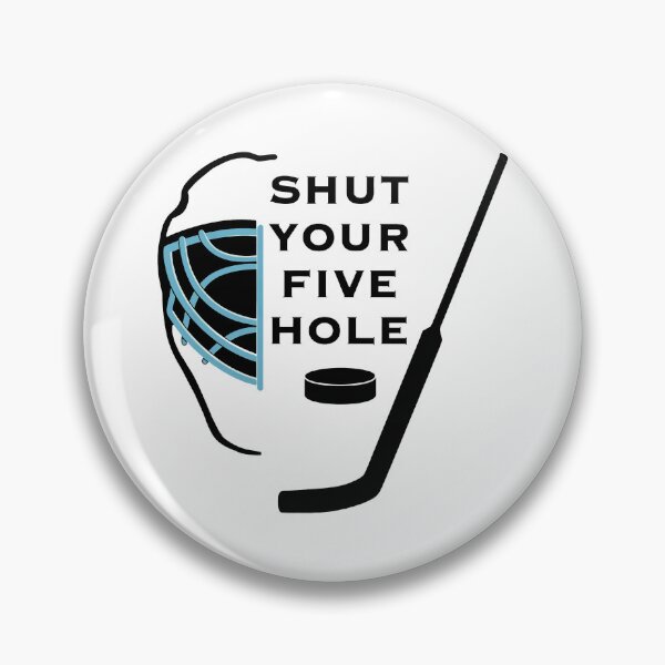 Item preview, Hockey Goalie Mask Funny Puck Stick Design designed and sold by VianDuell01.