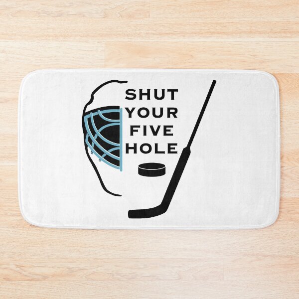 Item preview, Hockey Goalie Mask Funny Puck Stick Design designed and sold by VianDuell01.